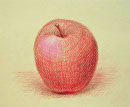 りんご(色付きの紙)