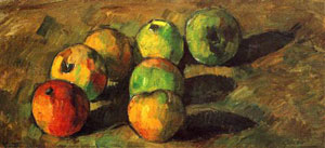 セザンヌ　「Still life with seven apples」